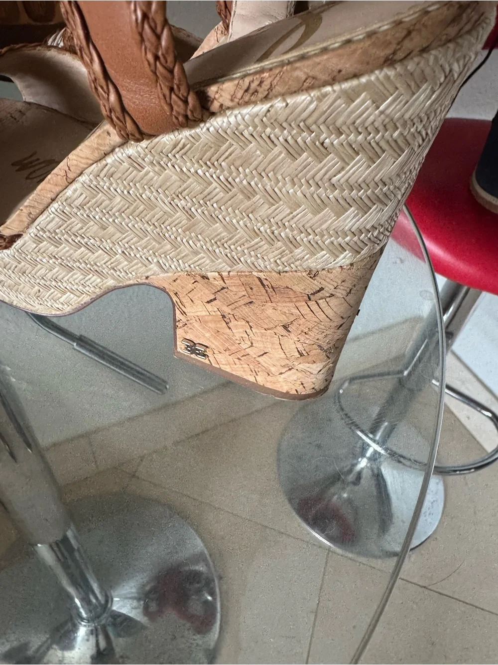 Sam Edelman braided tan